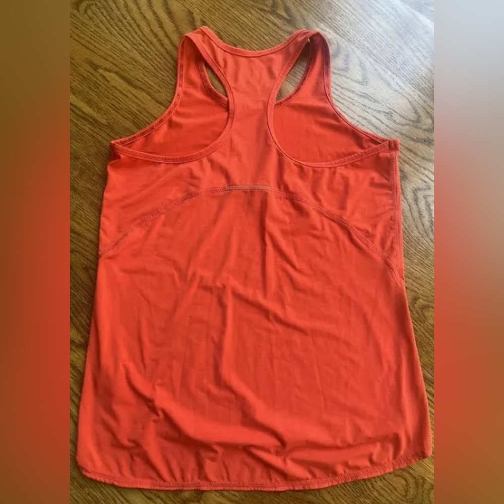 Athleta Girl Reddish Orange Tank Top Lose Fit Size M ( 8-10) Racerback